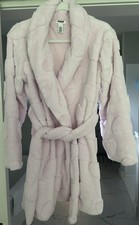 EUC- Victoria s Secret Robe- Light Pink - Heart Pattern SUPER SOFT Size XS/S