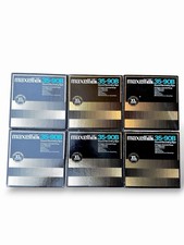 Maxell Lot of 6 UD XL 35-90B Reel Reel XL Professional Sound Recording Tapes