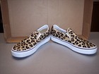 VANS CLASSIC OFF THE WALL LEOPARD PRINT SLIP ON SHOES WOMENS SIZE 8.5 PRE-OWNED — photo 2