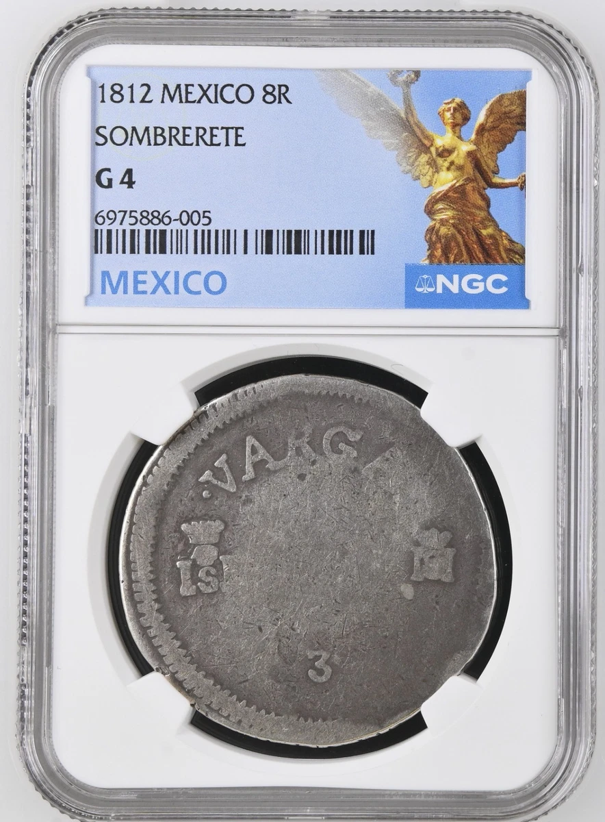 メキシコ　8レアル銀貨 1812 HJ レア 8 Reales Silver 1812 Year Colonial Mexico Coins (Pre - 1821) for