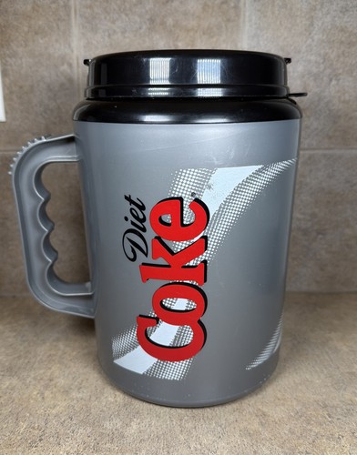 Diet Coke Cola Plastic Travel Drink Jumbo 64 oz Jug w/ Lid No Straw Betras *READ