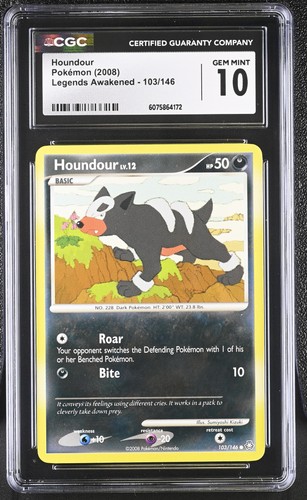 Houndour graded CGC 10 for sale on eBay