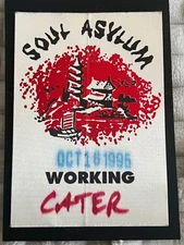 Soul Asylum 1995 Satin CATERING Crew Backstage Pass – Vintage PERRI Oct 18, 199