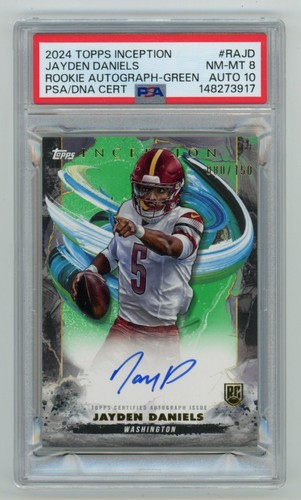 Jayden Daniels [Green] #RA-JD 2024 Topps Inception Rookie Autograph card