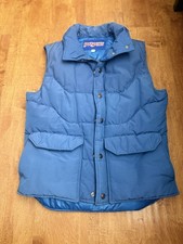 Vintage 80/90s Jansport Navy Blue Two Tone Puffer Vest Medium