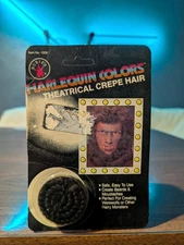 Rubies Harlequin Colors Theatrical Crepe Hair #1008 Vintage Makeup FX Sealed