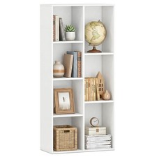 7-Cube Bookcase, Vertical or Horizontal Freestanding Bookshelf w/7 Compartments