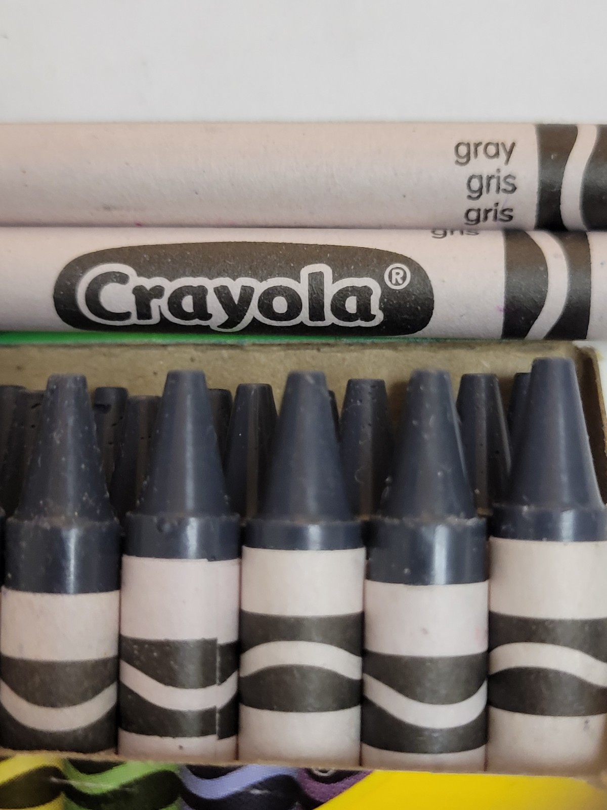 24ct Crayola Crayons (Grey) Single Color Bulk Lot Wax Melting Crafts