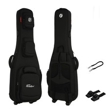Bass Gig Bag with Removable Wheels   Heavy-Duty Water-Resistant Protection, M...