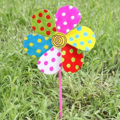 12 Pcs Windräder Papier Selbermachen Lernspielzeug Kinderhandwerk