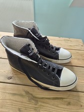 Black & White Boot-style Sneakers