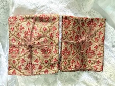 Vintage 1980 Ralph Lauren Lanham Briarleigh Floral Stripe King Sham Pair