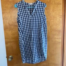 Just Living Gingham Pattern Dress - size small