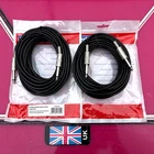 Speaker Leads Jack to Jack  10x Meters Two Speaker Cables 6.35 - 1/4 inch