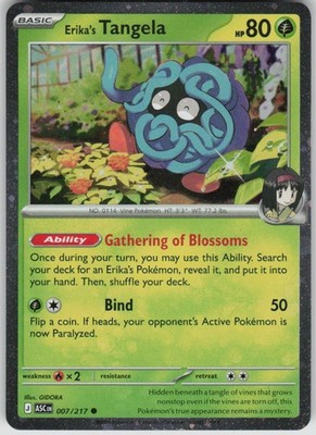 Pokemon Erika's Tangela - (Cosmo Holo) Common Cards & Products 007