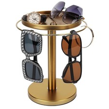 360  Rotating Sunglass Organizer - Stainless Steel Glasses Holder Stand for 9-12