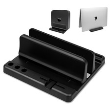 Vertical Laptop Stand Holder, ABS Organizer with Adjustable Dock, 3/4 in 1 De...