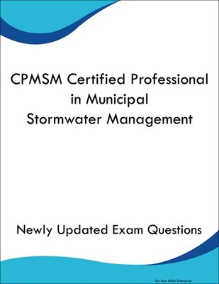 CPMSM Certified Professional in Municipal Stormwater Management Book