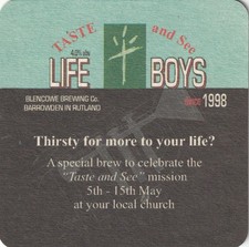 BEER MAT - BLACK PAW BREWERY - LIFE BOYS - (Cat No 002) - (2005)