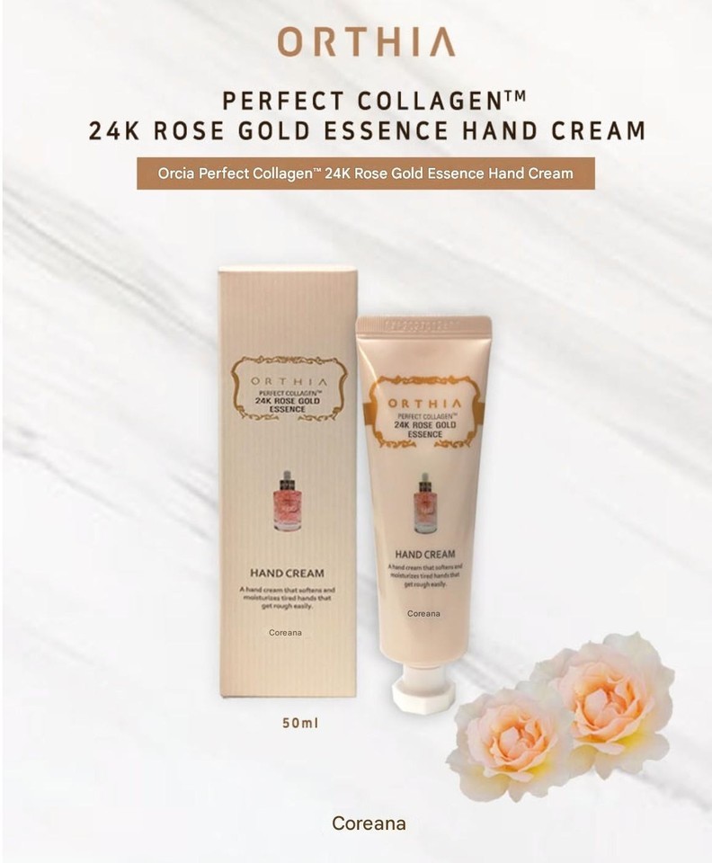COREANA] Orthia Perfect Collagen 24K Rose Gold Essence Hand Cream