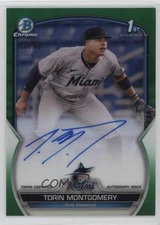 2023 Bowman Chrome Prospect Green Refractor 53/99 Torin Montgomery Auto 1d59
