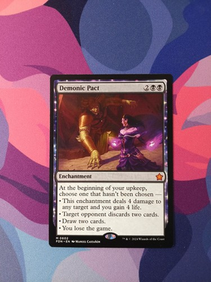 #ad Demonic Pact *% Off 2 Foundations NM MTG $1.95