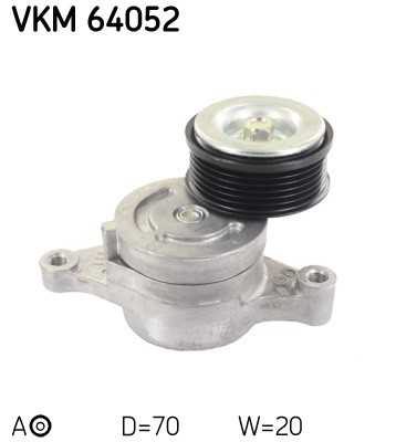 Kit Tendicinghia SKF VKM 64010 Per Organi Ausiliari, Con Cuscinetto Originale E Codice QR Per Istruzioni