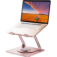 Laptop Stand for Desk, Aluminium Alloy 360  Adjustable Ergonomic Riser for 10-1