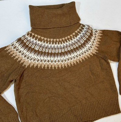 Nili Lotan Nordic Cashmere Lopapeysa Sweater S Lopi Marius Fair Isle Yoke Norway