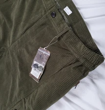 Mil-Tec Pants Men's 2XL Green 5 Pocket Corduroy Cargo Sturm Handels Comfortable