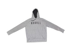 NOBULL Graphic Logo Hoodie Grey and Black Women's Size Medium