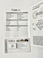 1,07 ct Diamant – D Farbe, SI2 Reinheit, Rund Brilliant, mit Zertifikat 