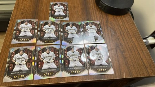 Konnor Griffin - 2025 Bowman Chrome - VIP Insert - RC - VIP-20 - Pirates 9 CARDS