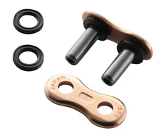 EK 520 RV3D Series Race Chain Rivet-Type Master Link Gold