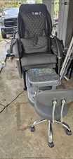 DIVA Gray Pedicure Spa Chair Massage Remote Adjustable Footrest