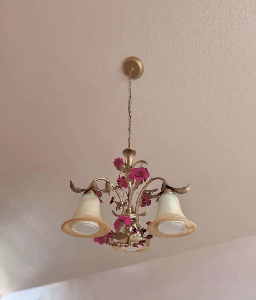 Italian gold Chandelier - Image 2 of 3