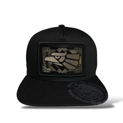 Hecho en Mexico Golden Mexican Eagle Rubber Patch Snapback Cap