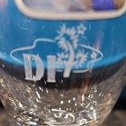 Clear Glass Etched DF Palm Tree Wine Glass, 7 oz Round Stemmed Goblet — photo 3