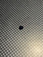 Loose Round Cut Blue Transparent Sapphire Faceted Gemstone Single Piece. 1c