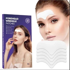 Forehead Anti Wrinkle Patches 12Pcs Smooth Fine Lines & Wrinkles Patch Pack of 3