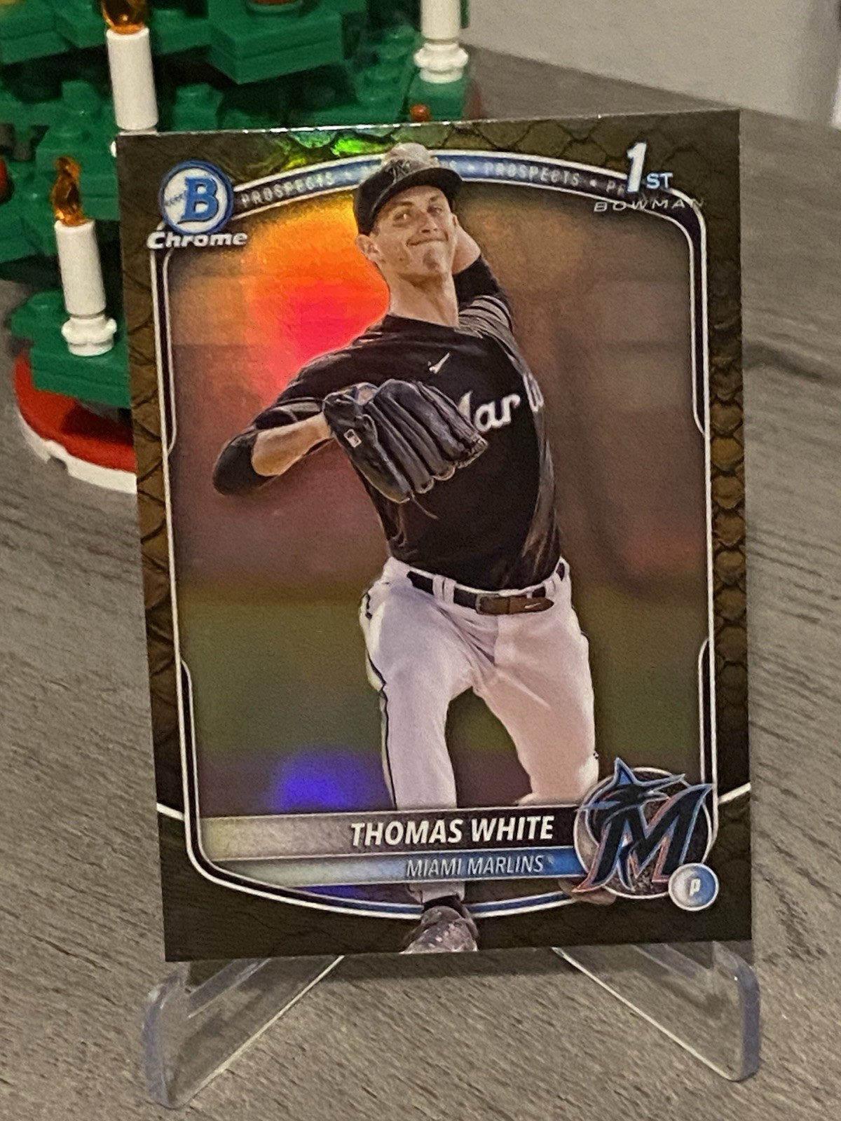 2025 Bowman Chrome Prospects Reptilian Refractor Thomas White #BCP-69