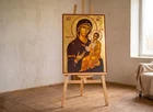 Large Christian Icon With Virgin Mary Quick to Hear  superior quality