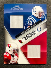 2007 Playoff Prestige Edgerrin James Dual Game Used Worn Jersey Relic /250 Rare