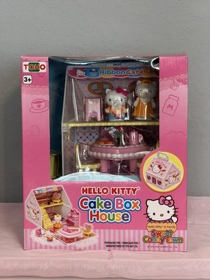 TOHO Hello Kitty Pink Cake Box House Playset w/ Figure & Accessories Age 3+