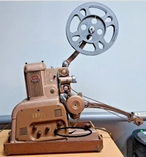 Parts Repair Vintage Ampro Stylist 16MM Film Projector & Speaker Tested Damaged