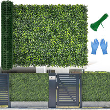 Artificial Boxwood Roll Panel Backdrop: 40"X120" Uv-Anti Greenery Faux Grass Wal