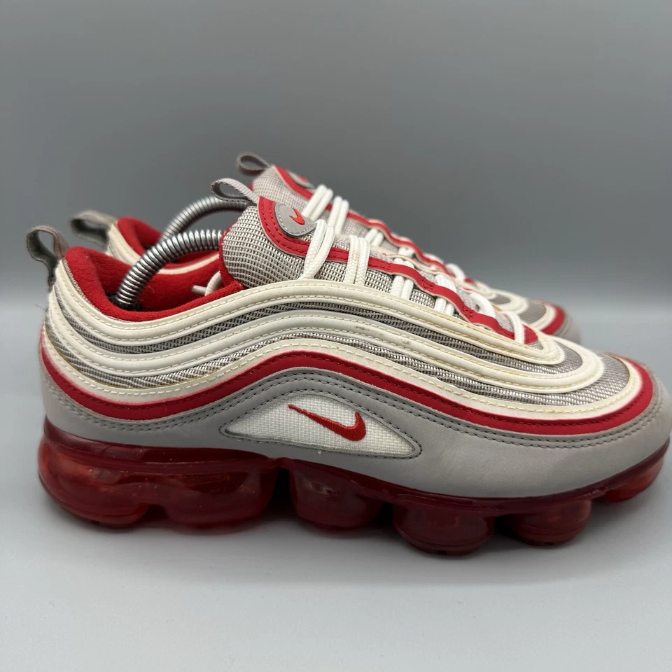 Nike Air VaporMax 97 университета красный серый BV1153-002 размер 6Y/женщин размер 7,5 - Изображение 3 из 4