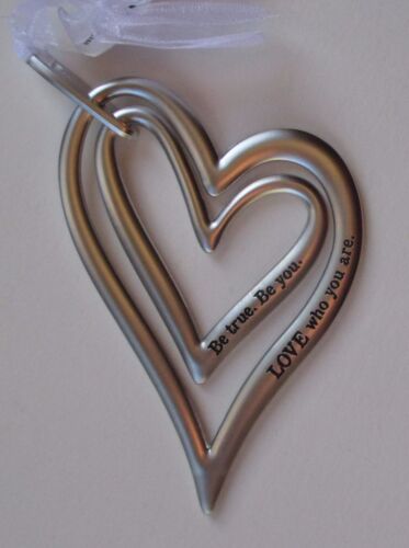 PTOP Love who you are be true be you ALWAYS IN MY HEART ORNAMENT Ganz - Picture 1 of 3