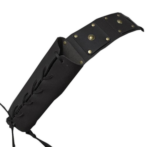 Medieval Black Sword Holder Shoulder Back Sheath Scabbard Warrior Shoulder US - Picture 3 of 6