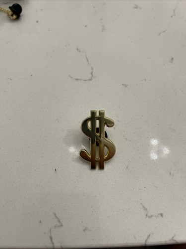 Money. Sign Pin Gold Money Sign Hat pin | eBay